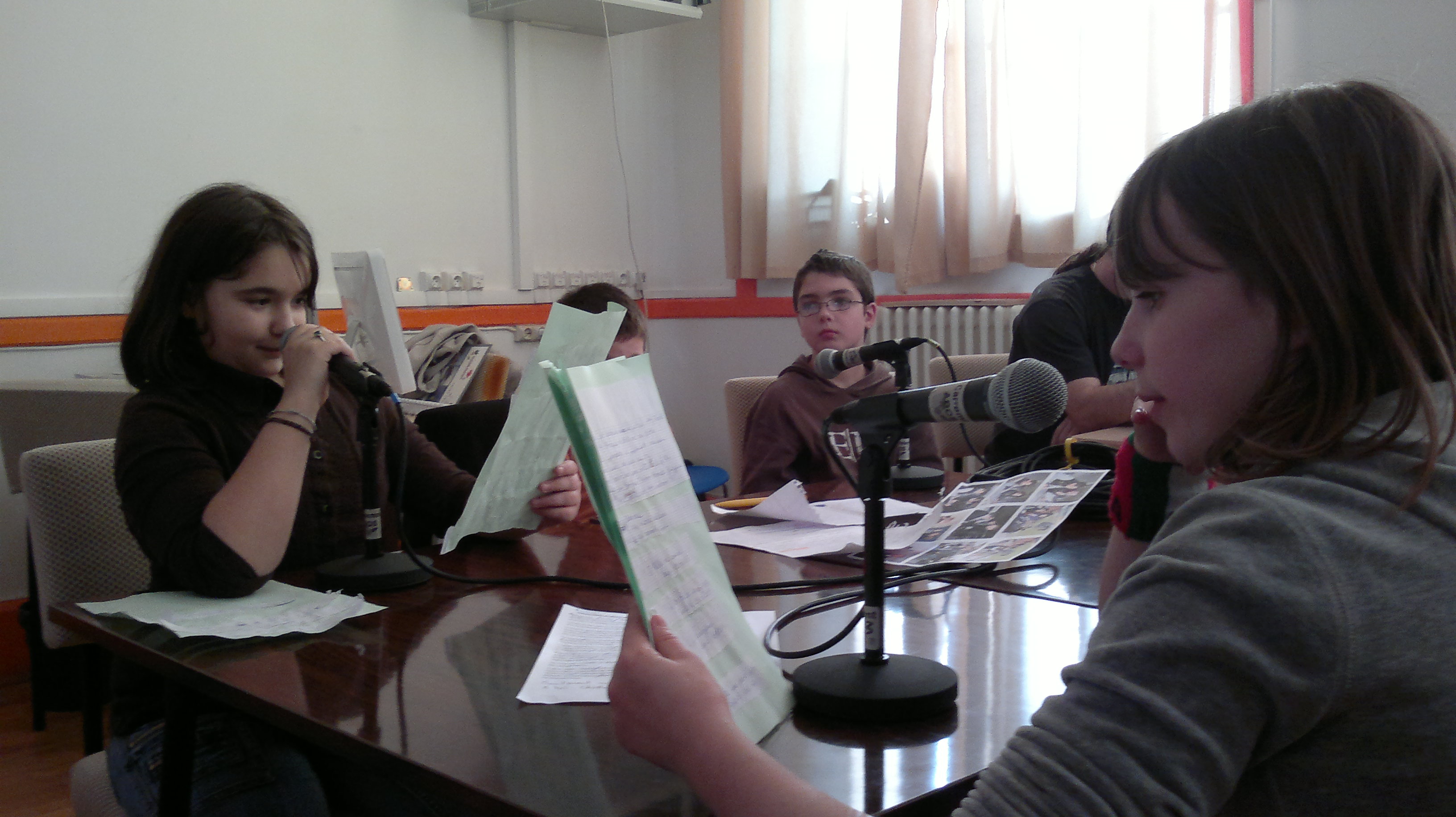 Des journalistes radio en herbe