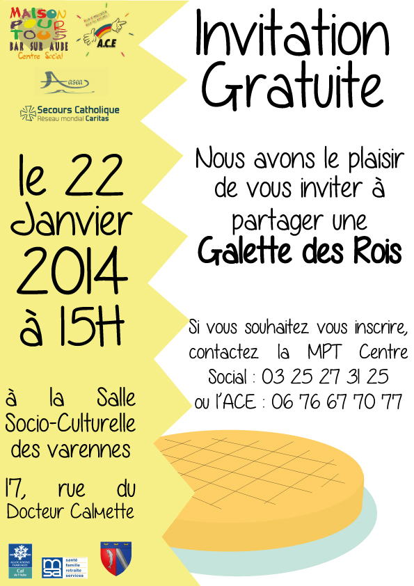 Galette des Rois à la salle des Varennes.