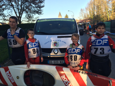 Les kayakistes à la finale de l’animation jeune régional