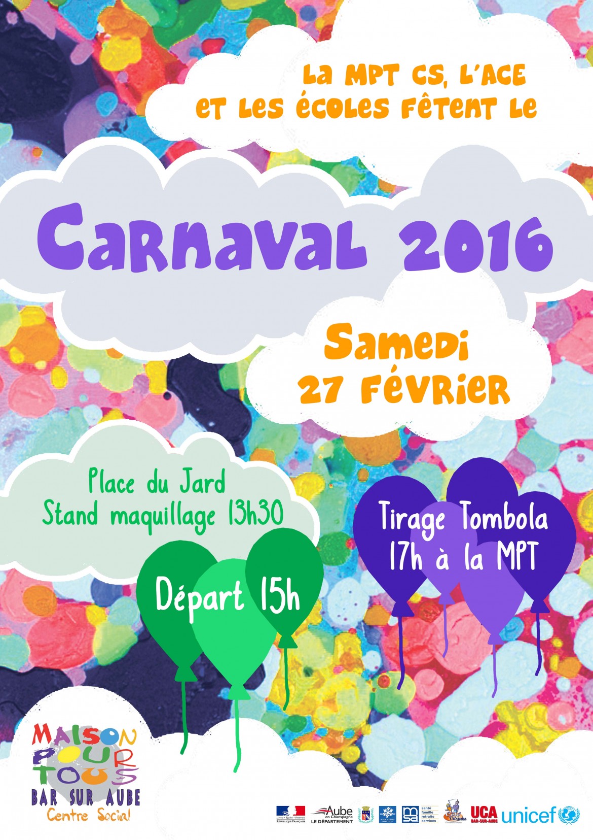 Le samedi 27 Février c&rsquo;est CARNAVAL !