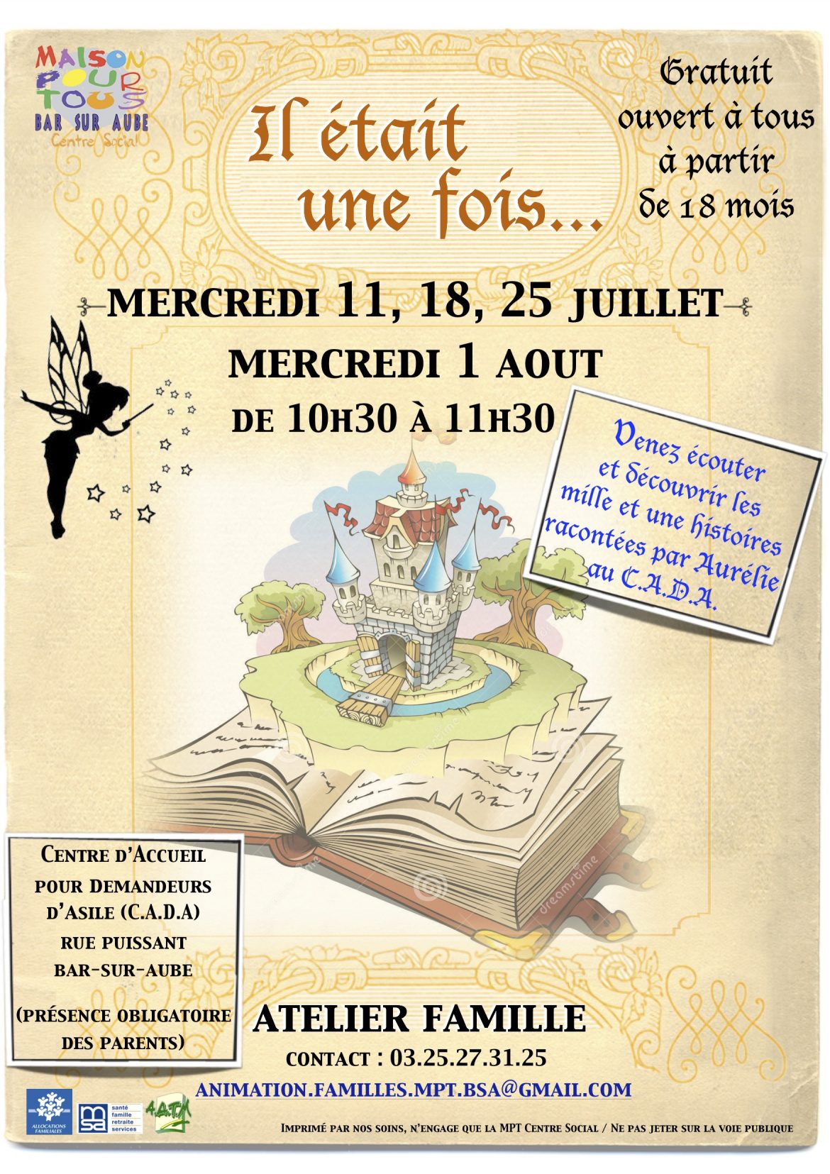 ateliers familles contes « Il était une fois… »