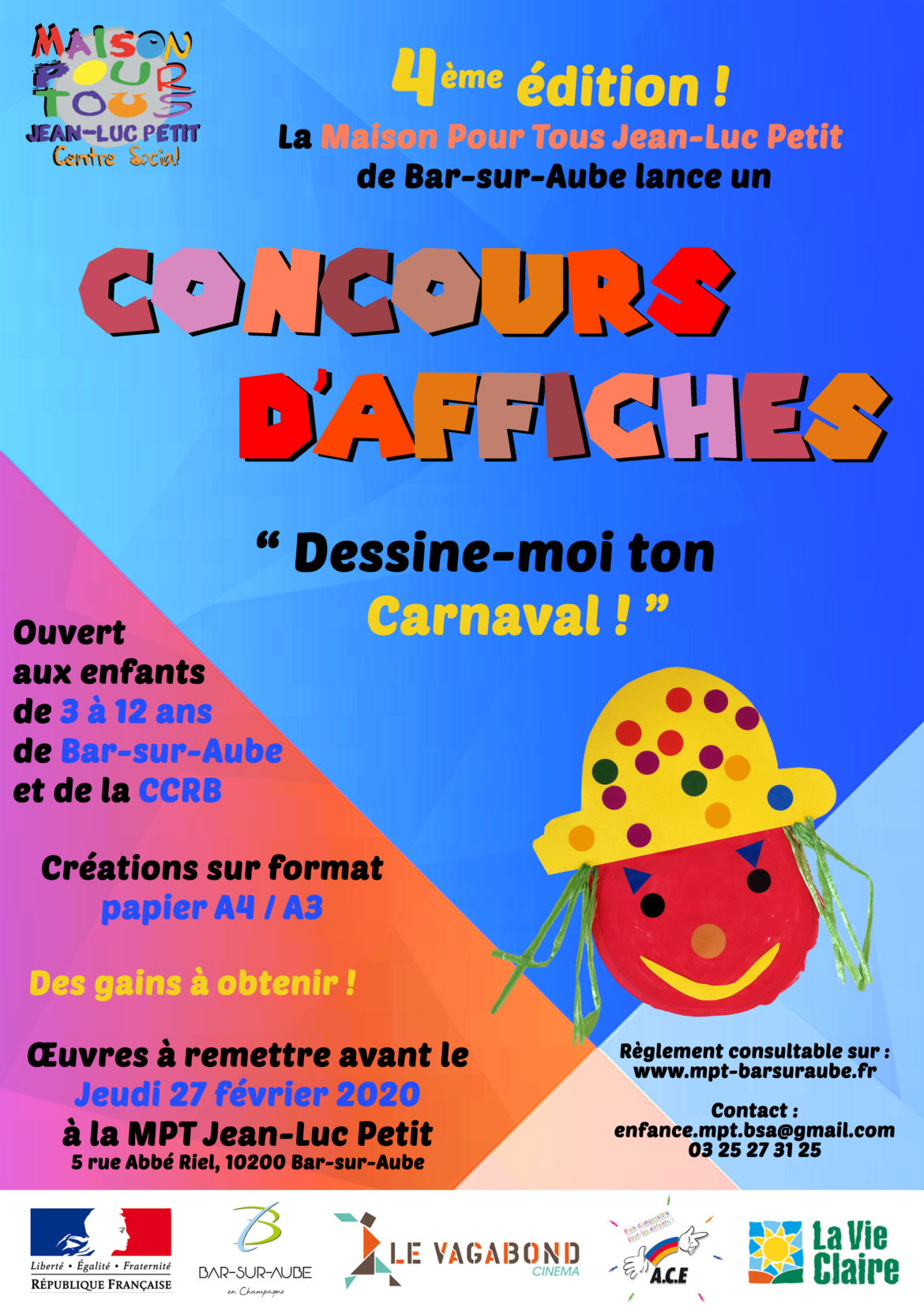 Concours d’affiches : « Dessine-moi ton Carnaval ! » [4ème édition]