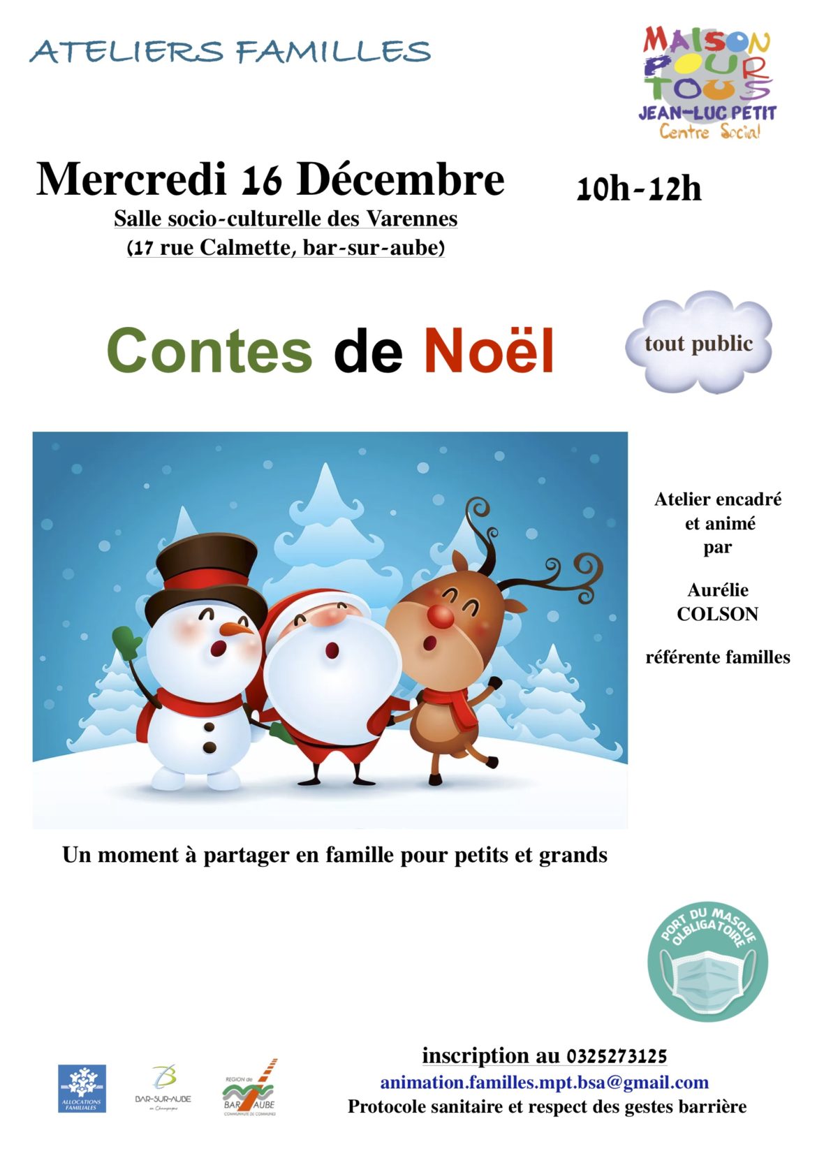 Ateliers familles « Contes de Noël »