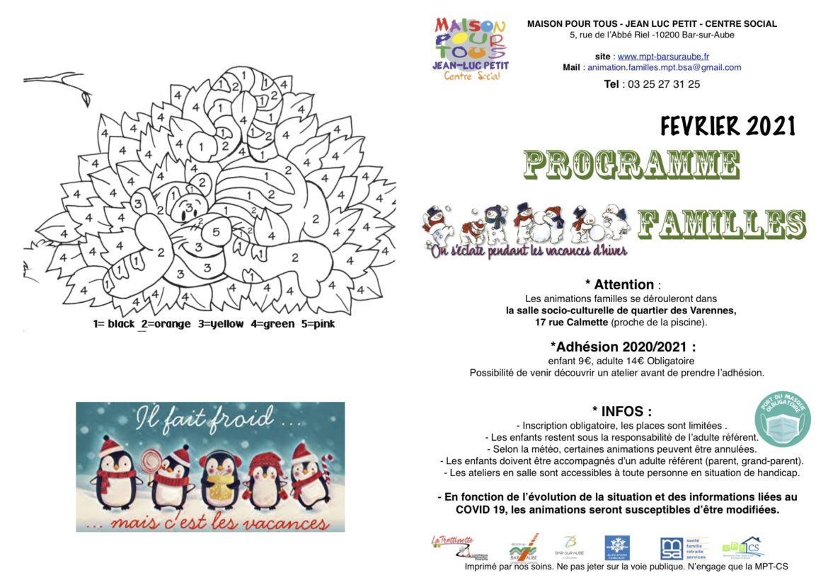 Ateliers familles vacances février