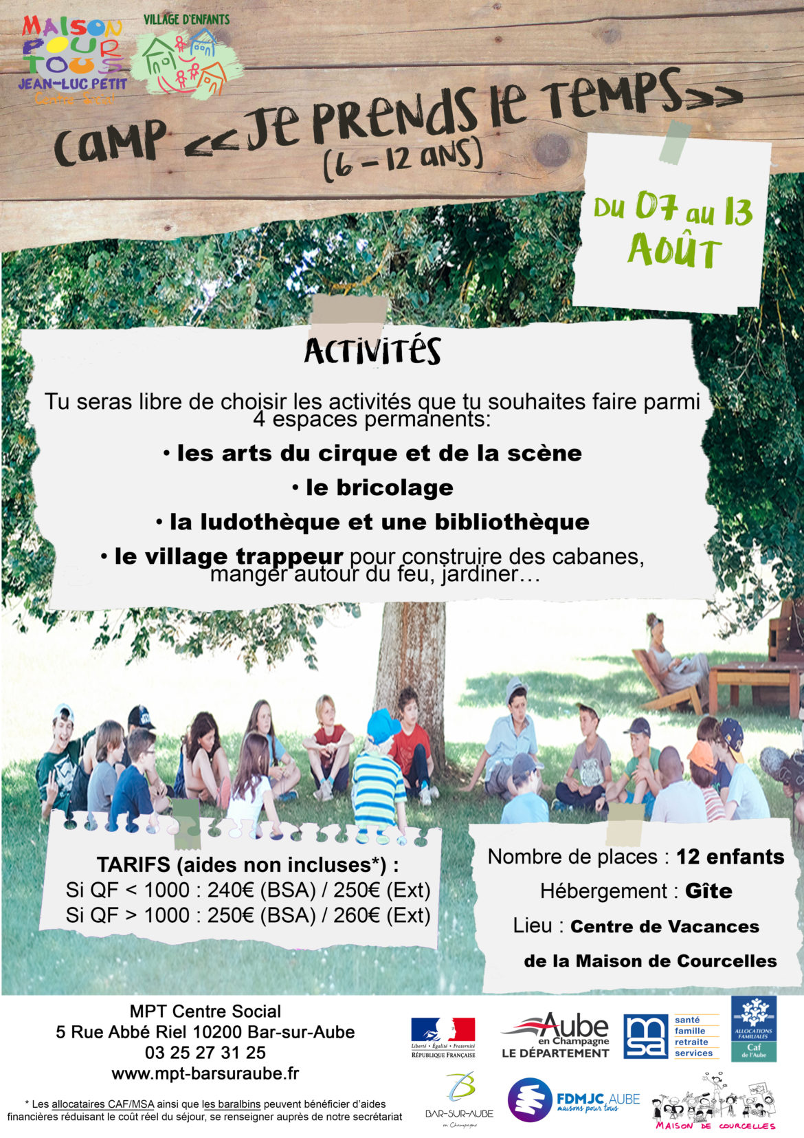 Les camps 2022 au village d&rsquo;enfants