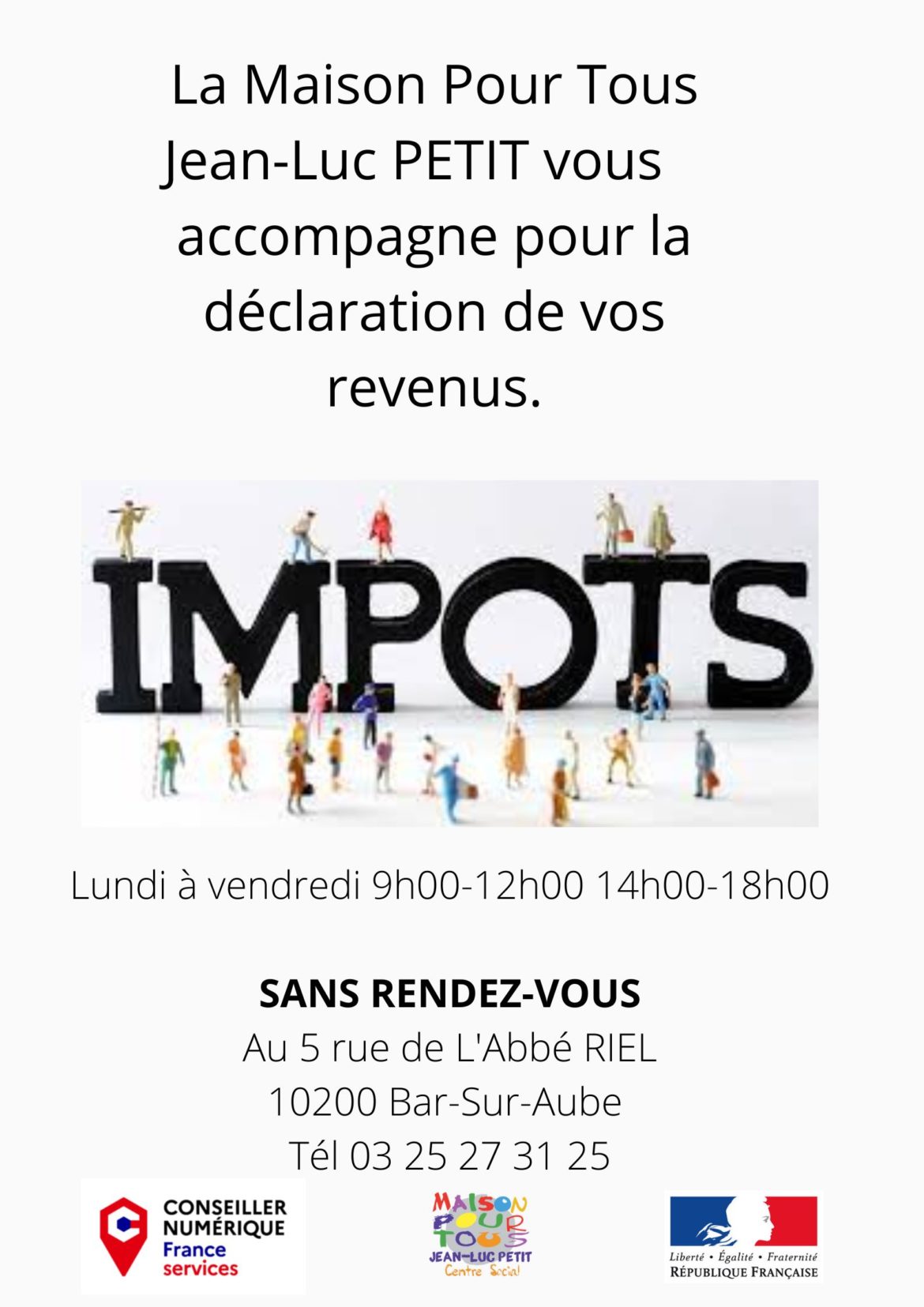 Pour une déclaration en ligne de vos impôts nous vous assistons.