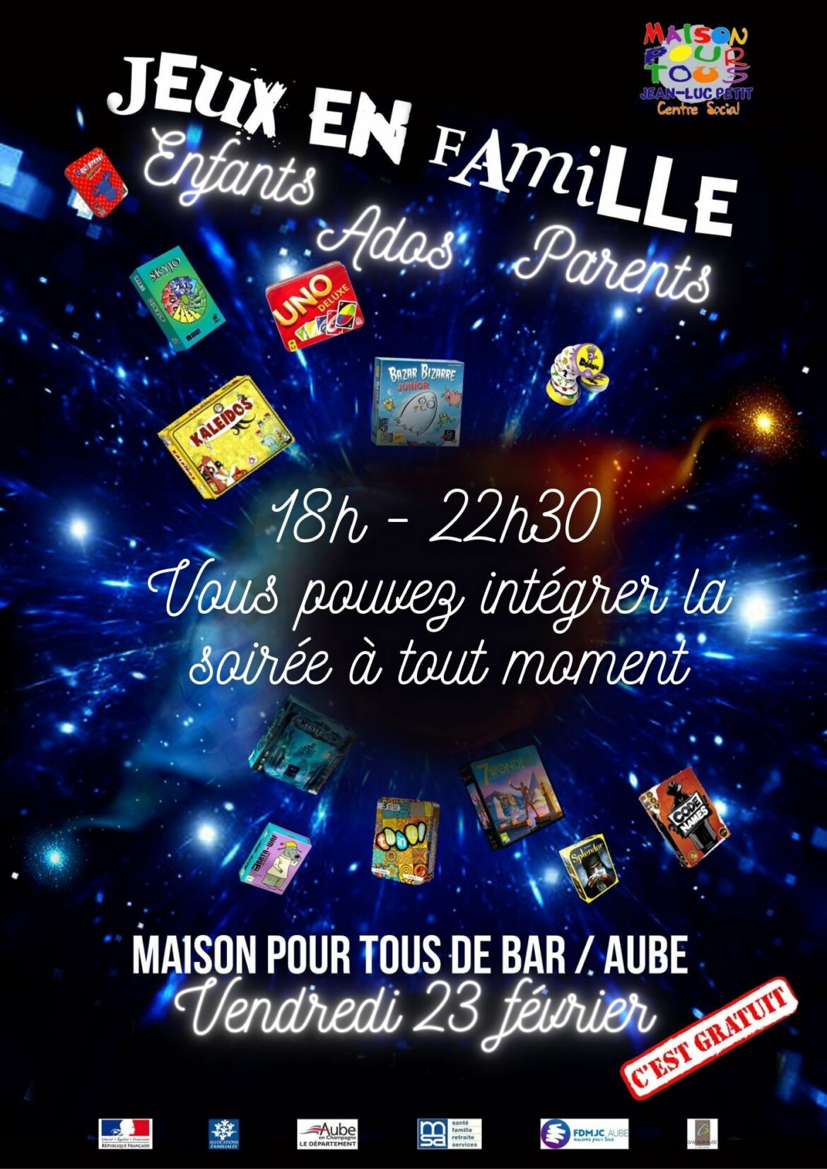 Soirée jeux en famille