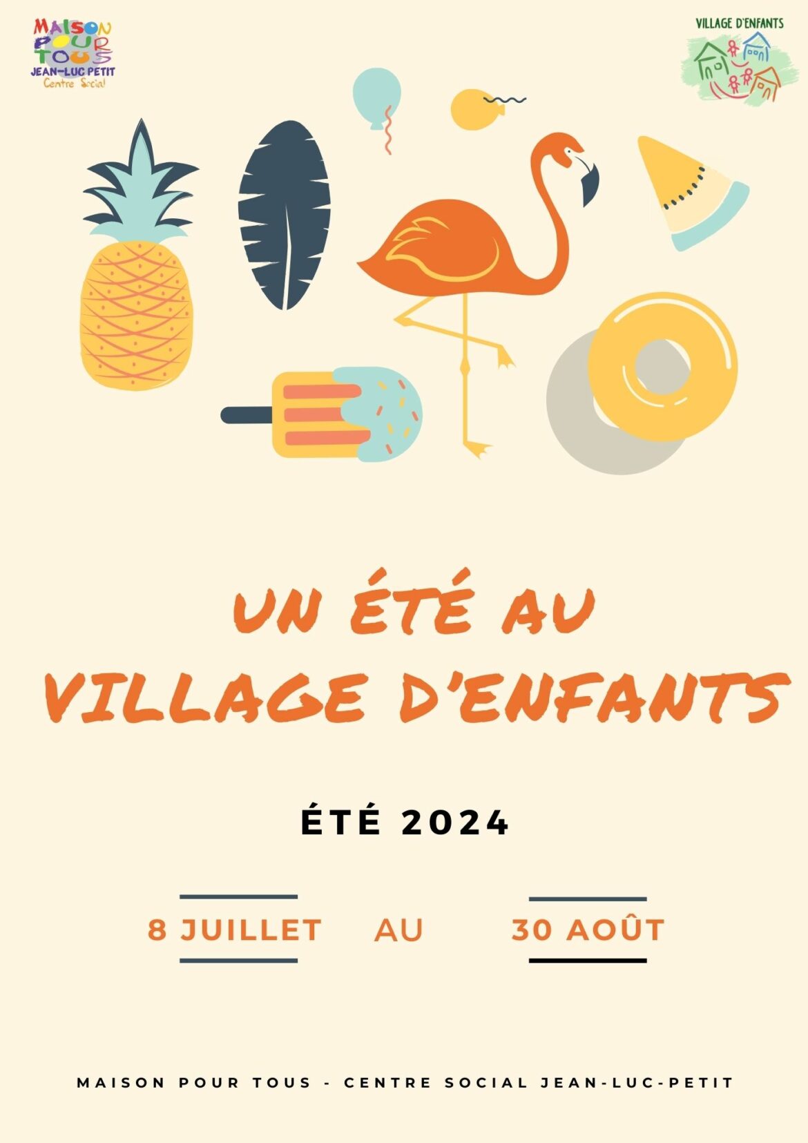 Programme des vacances d&rsquo;été au Village d&rsquo;Enfants 3-11 ans