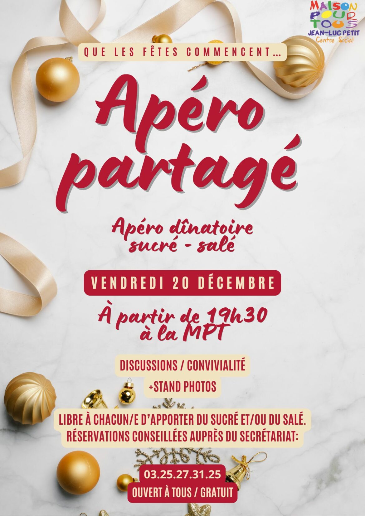 Apéritif partagé